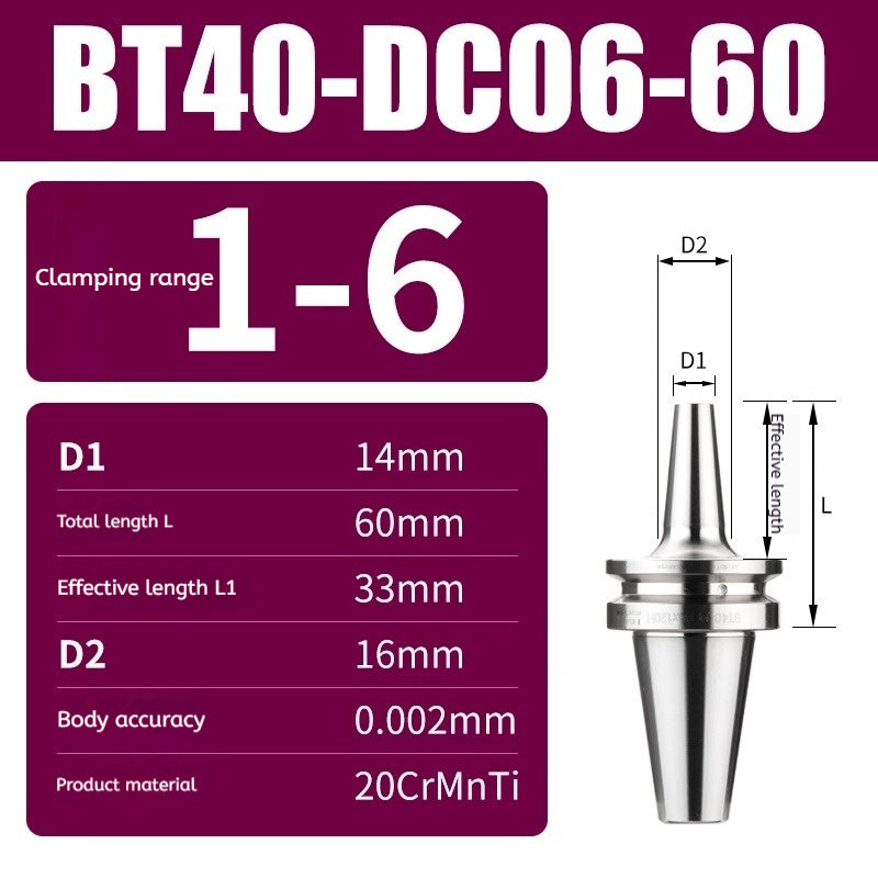 10045 BT30/BT40/BT50-DC high precision back-pull tool holder Shandong Denso Pricision Tools Co.,Ltd.